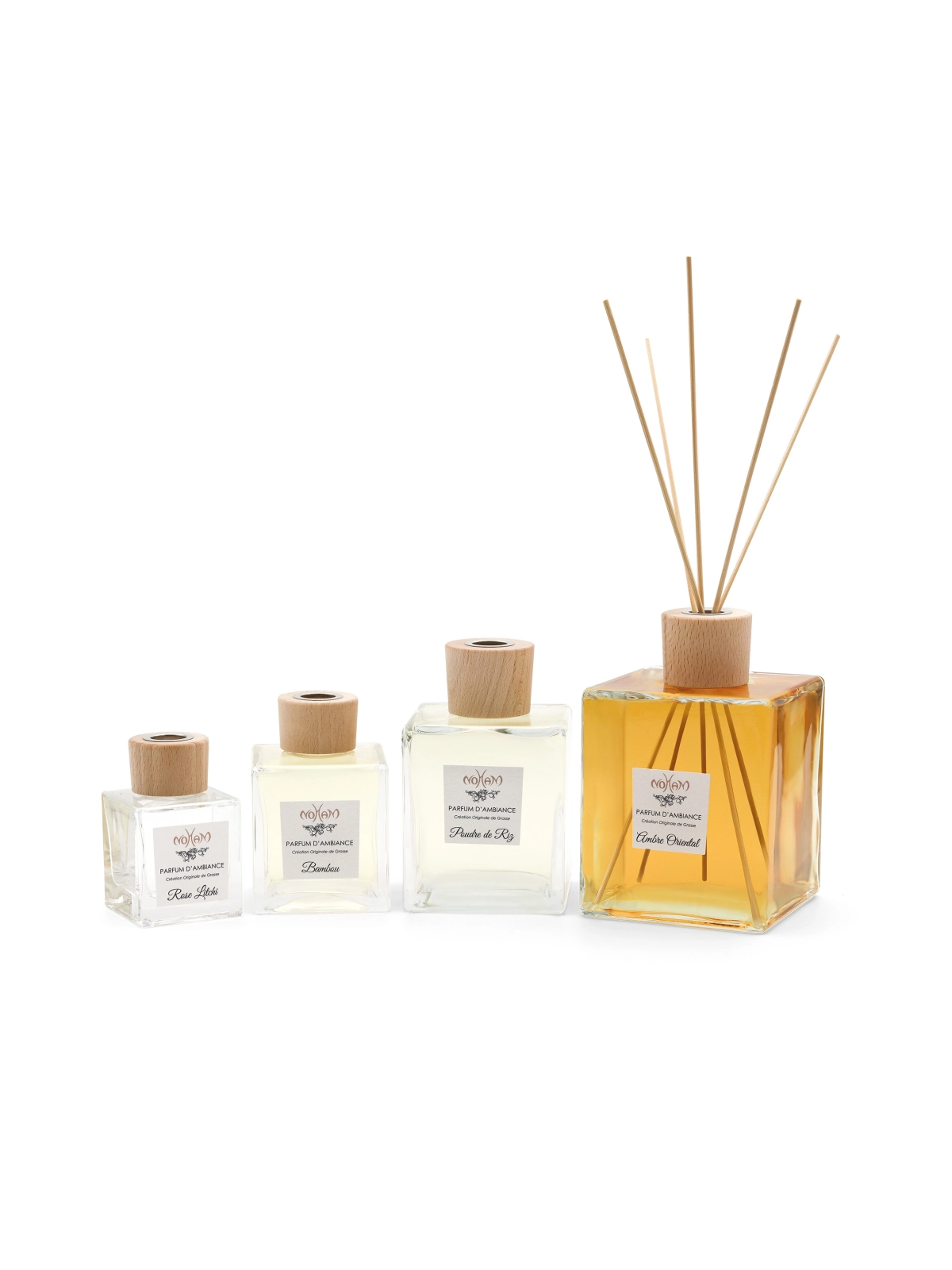 Parfums d'Ambiance Lotus - 4 Diffuseurs d'intérieur "5 bâtonnets"