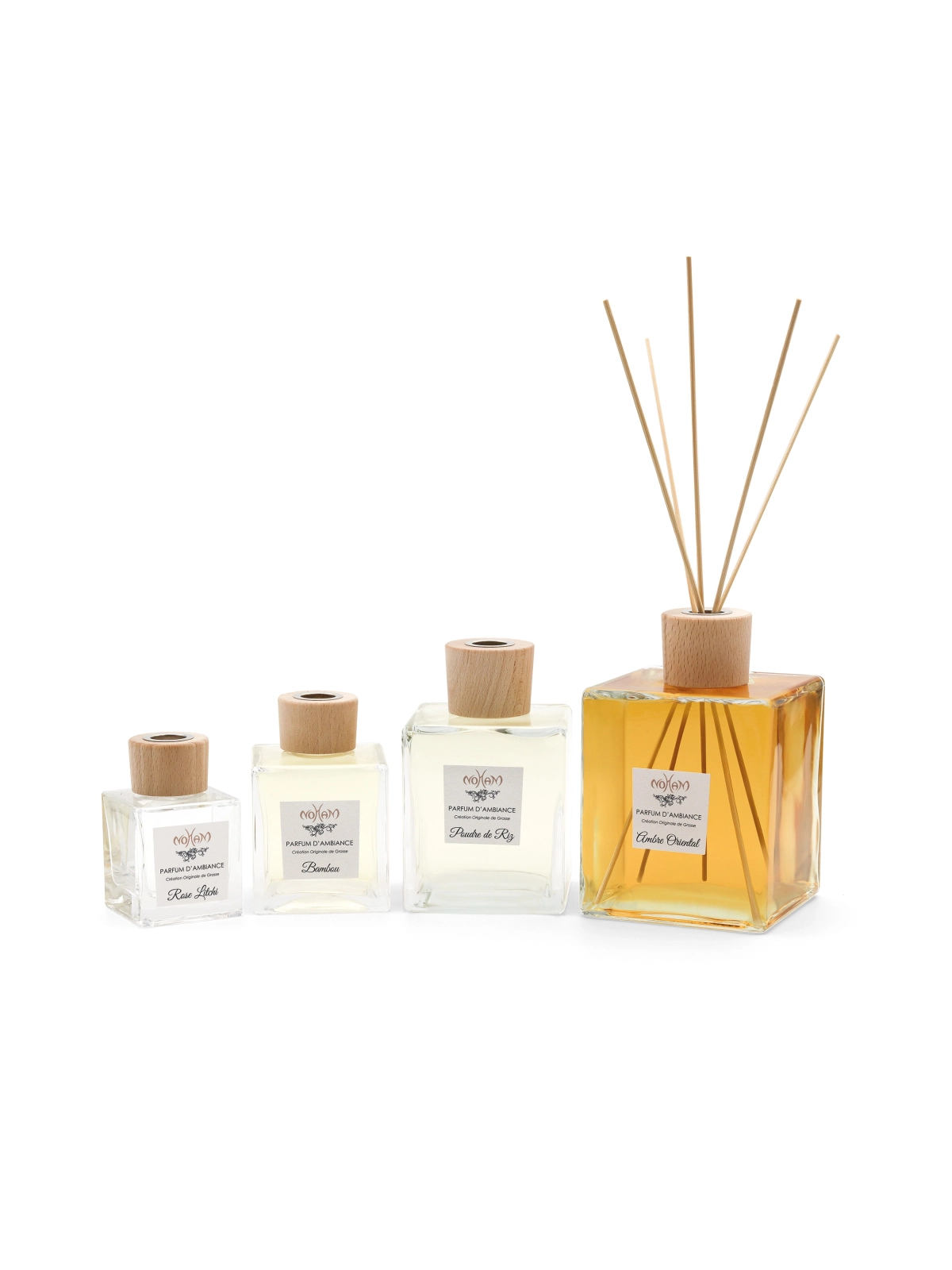 Diffuseurs d'Ambiance Santal Musc Blanc | 4 formats - "5 bâtonnets"