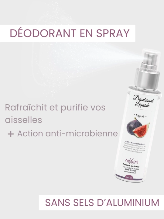 Boutique NOHAM | Déodorant Liquide : Figue [sans allergène] - Déodo...