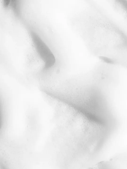 Texture mousse nettoyante