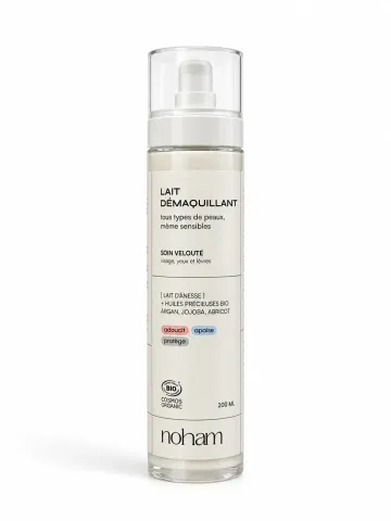 Soin Visage : Lait Démaquillant: "Argan BIO & Ânesse"